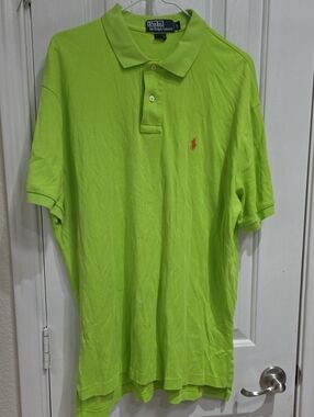 Polo by Ralph Lauren Men's Lime Green Classic Polo Shirt Size L